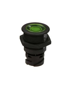 Push Button Switch 1C/O Momentary Green  Single Hole Mounting Start Symbol