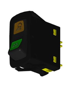 L Series  Dual Work Light-Left Work Light 12Vdc Bulb Progressive Circuit  