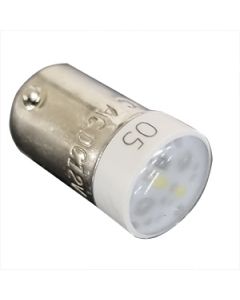 White 24V DC BA9 Base LED (for screw and Push-In type)