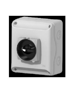 4 Pole Interlocked DC Enclosed Disconnect Switch 20A@1000Vdc, Black Handle 