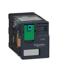 Relay 4 PDT with Test Button No Led 24Vdc 