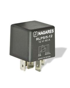 Nagares RLPS 40A N/O 12Vdc Double O/P Plugin