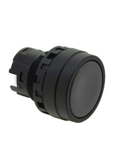 22mm momentary operator Black bezel Black button -for non-illuminated switch assemblies 