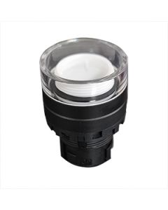 22mm momentary operator Black bezel -  with shroud - for illuminated switch assemblies 